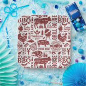 Barbecue Bbq Grilling Papieren Bordje (Feest)