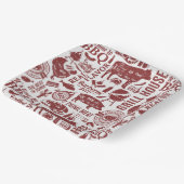 Barbecue Bbq Grilling Papieren Bordje (Gebogen)