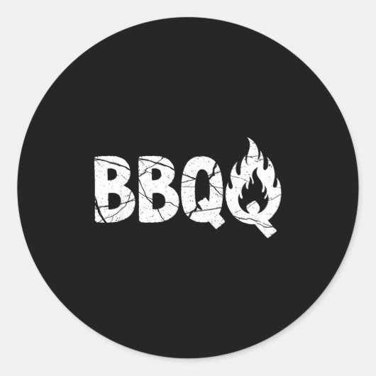 Barbecue Bbq Joke Gift For Grill Timer Smoker Camn Ronde Sticker (Voorkant)
