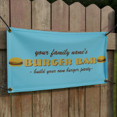 Barbecue BBQ Party Banner voor de Burger Bar