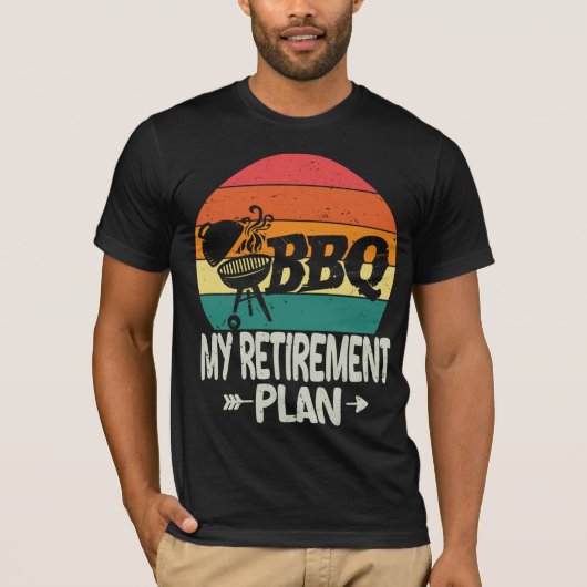 Barbecue BBQ Retirement Funny Retirement Grill T-shirt (Voorkant)