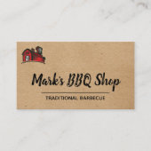 Barbecue BBQ Visitekaartje (Voorkant)
