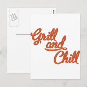 barbecue briefkaart (Voorkant / Achterkant)