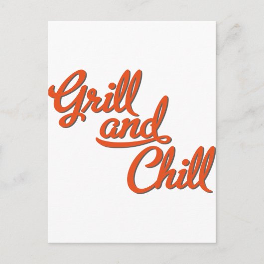 barbecue briefkaart (Voorkant)