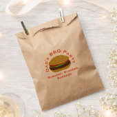 Barbecue Burger Party Backyard BBQ Favor Bag Bedankzakje (Geknipt)