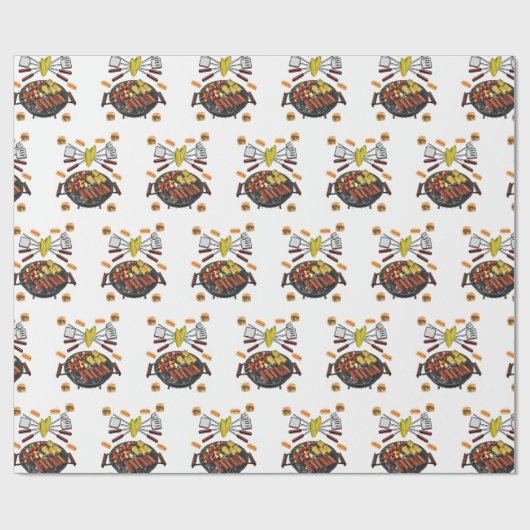 Barbecue cadeaupapier (Vlak)
