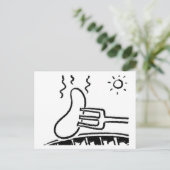 Barbecue Catering Cartoon Design Briefkaart (Staand voorkant)