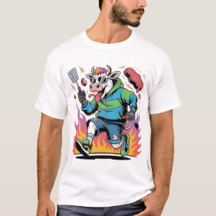 Barbecue Chaos Koe T-shirt