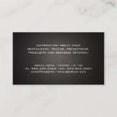 barbecue | Chef-Pet en -gereedschap Visitekaartje (Achterkant)