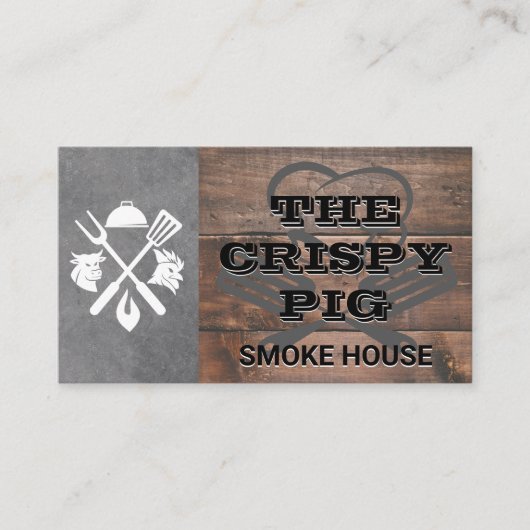 barbecue | Chef-Pet en -gereedschap Visitekaartje (Voorkant)