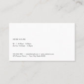 barbecue | chef | restauranteigenaar visitekaartje (Achterkant)