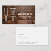 barbecue | chef | restauranteigenaar visitekaartje (Voorkant / Achterkant)