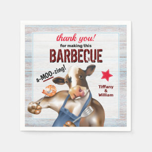 Barbecue Cookout Koe Grilling Shrimp Servet