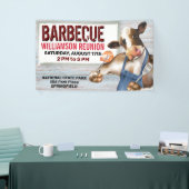 Barbecue Cookout Koe Grilling Shrimp Spandoek (Beurs)