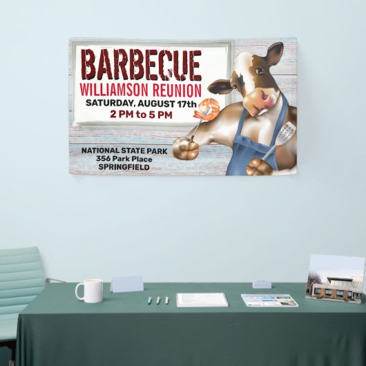 Barbecue Cookout Koe Grilling Shrimp Spandoek (Beurs)
