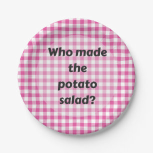 Barbecue Cookout Party Paper Bord Potato Salad