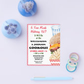 Barbecue Cookout Reunion Fast Food Gingham Flyer (Enkel)