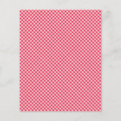 Barbecue Cookout Reunion Fast Food Gingham Flyer (Achterkant)