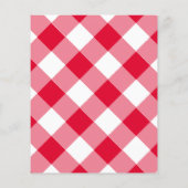 Barbecue Cookout Reunion Fast Food Gingham Flyer (Achterkant)