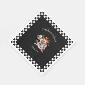 Barbecue Cookout Varken Spelen Banjo Zwart Custom Servet (Hoek)