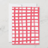 Barbecue Couples Shower Rehearsal Dinner Floral Kaart (Achterkant)