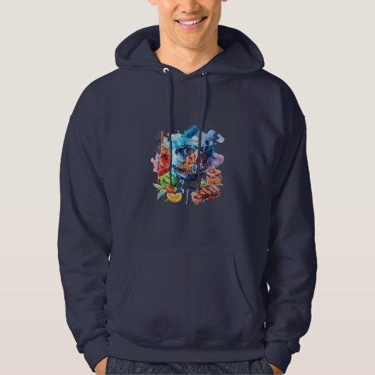 Barbecue en grillen hoodie (Voorkant)