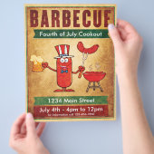 Barbecue Fourth of Juli Cookout Flyer (Hand)