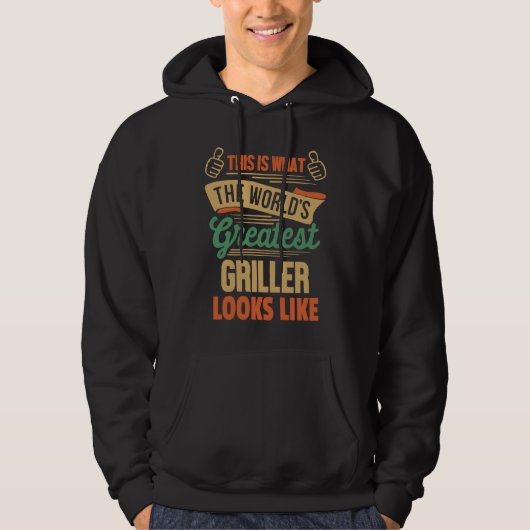 Barbecue  Greatest Griller In The World Hoodie (Voorkant)