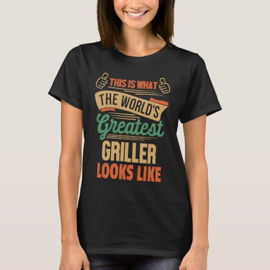 Barbecue  Greatest Griller In The World T-shirt (Voorkant)