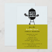 Barbecue grill feest Save the Date uitnodiging (Voorkant / Achterkant)
