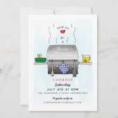 Barbecue Grill Housewarming Party Kaart (Voorkant)