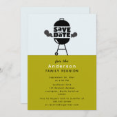 Barbecue grill party Save the Date Invitation Kaart (Voorkant / Achterkant)