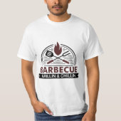 Barbecue "Grillin & Chillin" T-shirt (Voorkant)