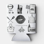 Barbecue Grillin' & Chillin vrijgezellenfeest Blikjeskoeler (Achterkant)