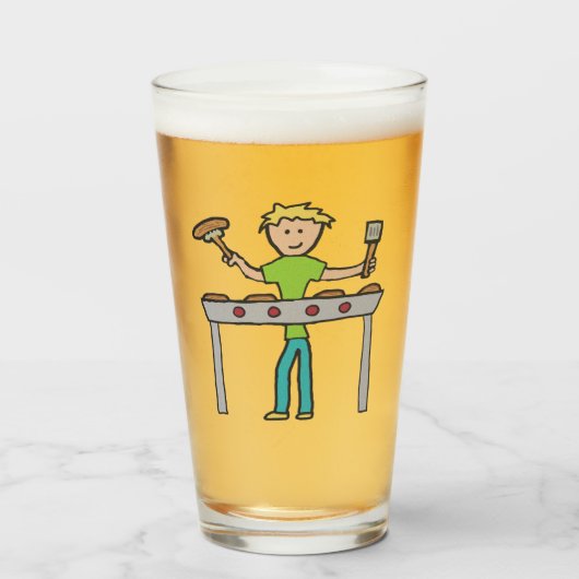 Barbecue Grillmaster BBQ Glas (Voorkant gevuld)