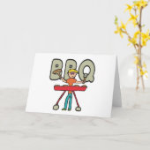 Barbecue Grillmaster BBQ Kaart (Gele Bloem)