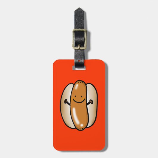 barbecue hotdog bagagelabel (Voorkant verticaal)