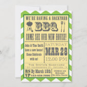Barbecue Housewarming Invitation Kaart (Voorkant)