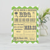 Barbecue Housewarming Invitation Kaart (Staand voorkant)