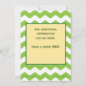 Barbecue Housewarming Invitation Kaart (Achterkant)