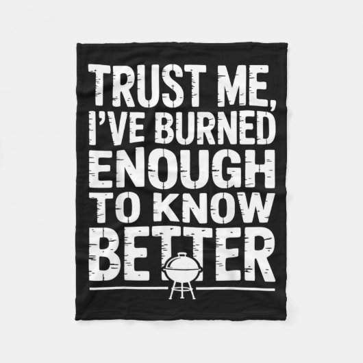 Barbecue Humor BBQ Grill tmaster Fleece Deken (Voorkant)