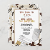 Barbecue Huwelijksjubileum Kaart (Voorkant / Achterkant)