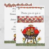 barbecue Invites Kaart (Voorkant / Achterkant)