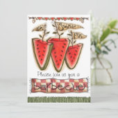 barbecue Invites Kaart (Staand voorkant)