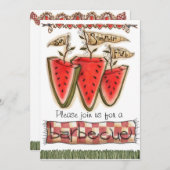 barbecue Invites Kaart (Voorkant / Achterkant)