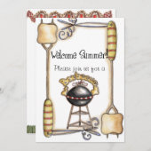 barbecue Invites Kaart (Voorkant / Achterkant)