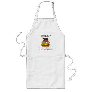 Barbecue is een belangrijke boze hamburger apron lang schort