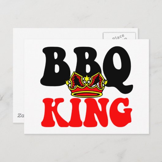 Barbecue King Briefkaart (Voorkant / Achterkant)