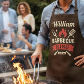 Barbecue King Custom Grill Apron -Personalize Name Schort