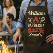 Barbecue King Custom Grill Apron -Personalize Name Schort